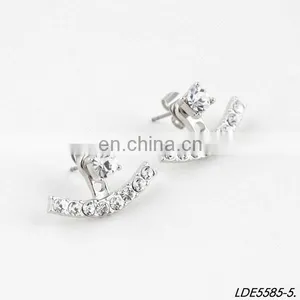Custom Stud Earrings and Pearl Ball Ear Jacket thumbnail-6