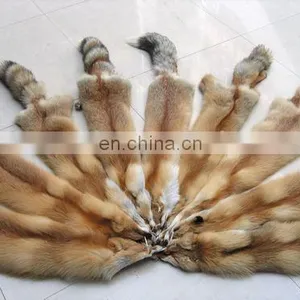 100% Real Tanned Red Fox Fur Skin/ Red Fox Fur Pelt For Garment thumbnail-1