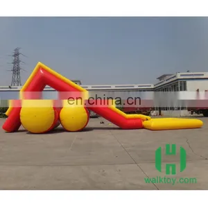 HI Customized 0.9mm PVC Giant Inflatable Water Slide for Adult Used Water Park Slide for Sale thumbnail-1