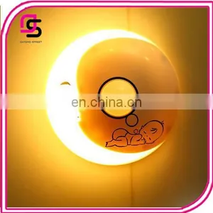 2017 New Fashion Cute Electric LED Nightlight Cartoon Moon Night Lamp thumbnail-1