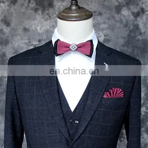 Aidocrystal Handmade Custom Silk Fabric Formal Men Neckwear Fashion Suits Bow Ties thumbnail-2