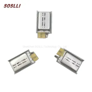 SOSLLI Rechargeable 702030 3.7v 400mah Lipo Battery for Wearable Device With Great Price thumbnail-2