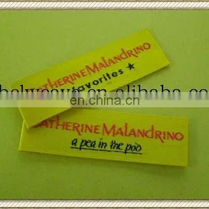 Embroidered Thread Made Woven Labels for Clothing thumbnail-1