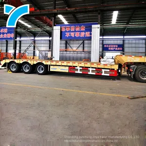 New Arrival 2/3/4 Axles 40ft Flatbed Truck Semi-trailer Container Flatbed Trailer Low Bed Truck Trailer thumbnail-1