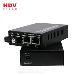 China OEM Single Fiber Ports 2 Rj45 Ports SFP Media Converter thumbnail-1