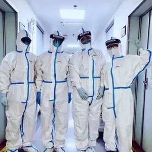 Non-Woven Disposable Coverall Protective Clothing With FDA ISO13485 Ce Isolation Cloth Medical Protective Clothing thumbnail-3