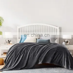Durable Comfy King Size Winter Flannel Fleece Blanket For Office thumbnail-4