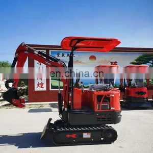 High Quality Diesel Power Engine 1 Ton Mini Excavator For Sale thumbnail-2