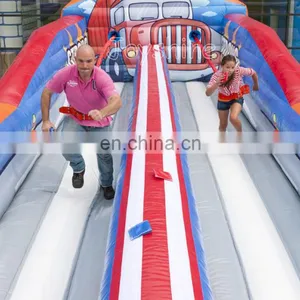 Strong Man Themed Bungee Run Jeu Gonflable Inflatable Wipeout Game thumbnail-4