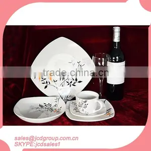 30pcs High Quality Square Shaped Porcelain Dinner Set thumbnail-1