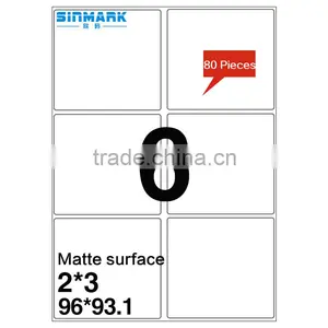 SINMARK Matte Surface 96mm*93mm Paper Printing Nail Sticker thumbnail-1