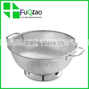 High Quality Cooking Tools Food Grade Stainless Steel Basket Strainer Vegetable Strainer thumbnail-4