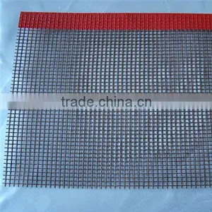 Systems 1*1/2*2/4*4/10*10 Hole Teflon Fiberglass Mesh Belt Conveyor Brown With Bull Nose Joint High Temperature Made in China thumbnail-1