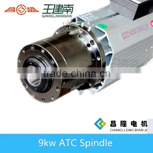 Italy Well-known Air Cooling Spindle 3d Cnc Wood Engraving Machine 9kw Air Cooling Spindle ISO30/BT30 Same as HSD thumbnail-2