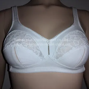 Cotton Plus Size Bra thumbnail-2