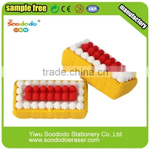 Funny Wholesale 3D Food Egg Haped Puzzle Rubber Eraser thumbnail-4