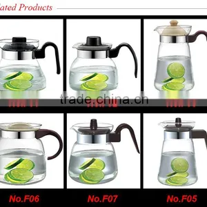 Best Drinkware for Home Restaurant OEM Factory Pyrex Glass Clear Glass Water Pot thumbnail-3