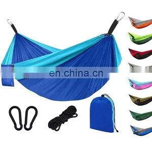 Folding Double Hanging Wholesale Swing Portable Nylon Outdoor Camping Hammock thumbnail-1