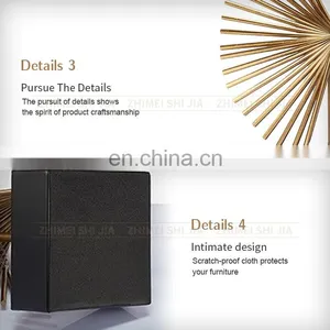 Metal Table Gold Geometric Home Decor thumbnail-4