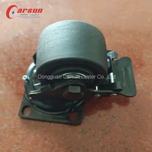 Low Center of Gravity Castors 1200 Lbs 3 Inch Glass Reinforced Nylon Swivel Caster Wheels W/Metal Brakes thumbnail-3