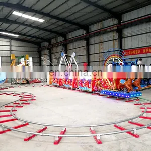 Kids and Adult Amusement Railway Train Park Toys Mini Electric Set Rides Trains for Sale thumbnail-2