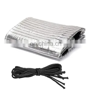 Carport Aluminum Shade Covers Car Sun Protection Silver Foil Shade Net Shading Net for Greenhouse Shade Sails thumbnail-1