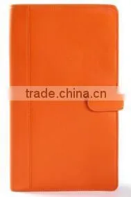 High Quality Orange Leather Jewelry Portfolio,orange Leather Jewelry Travel Organizer,orange Leather Modern Jewelry Organizer thumbnail-2