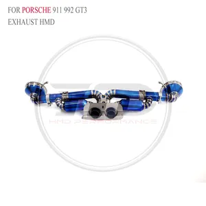 HMD Titanium Exhaust Catback for Porsche 911 997.1 Turbo/992 GT3 Car Accessories Muffler With Tips With Valve Exact Fit Whatsapp+86 18946955156 thumbnail-1