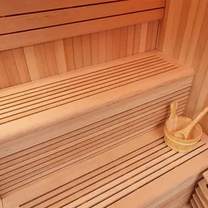 Modern 2 Person Wet Steam Sauna Room Cedar Factory Supply Far Infrared Stove Computer Control Panel Most Popular thumbnail-5