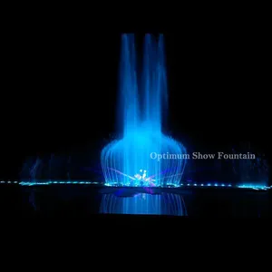 India Dal Lake Stainless Steel Laser Projection Water Fountain Movie Screen Feature Multicolored LED Light DMX512 For Events thumbnail-5