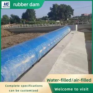 Hinged Bottom-hinge Steel Dam, Flood Control Gate Spillway Dam, and Pillow-type Rubber Dam thumbnail-3