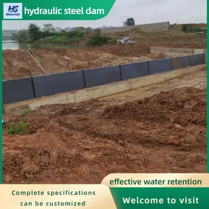 Hydraulic Flap Gate, Curved Steel Hydraulic Dam, Easy to Operate and Long-lasting thumbnail-1