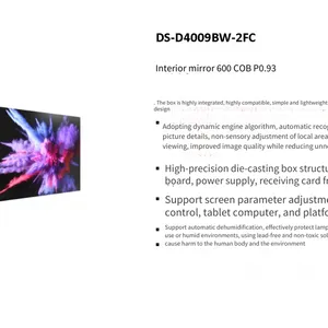 Hikvision Ds-d4009bw-2fc 600 Cob P0.93 Indoor Mirror Indoor Display Screen thumbnail-4