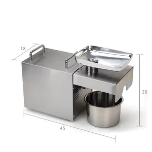 MO-Qdmdch High Oil Extraction Rate GW021 Automatic Stainless Steel Oil Press Machine Cold Hot Press for Peanut Sesame Walnut Seed Nut Home Use thumbnail-3
