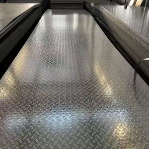 China Manufacturer Galvanized Checker Plate Anti‑Slip Galvanized Tread Plate Gi Steel Checkered Sheet For Industrial Stair Treads thumbnail-4