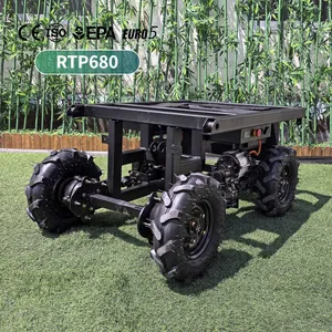 VIGORUN Traspallet Elettrico 200m Remote Control 680 kg Load Capacity Lawn Mower Chassis For Secondary Development thumbnail-1
