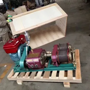 Diesel Engine Powered Winch; Pulling Motored Winch; Cable Pulling Motored Engine Winch thumbnail-3