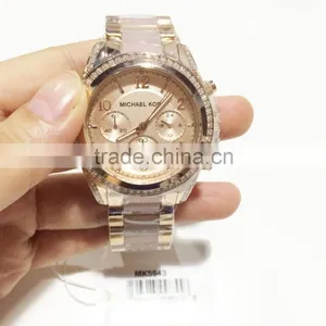 Blair Rose Gold Blush Acetate Glitz Watches 39MM 5943 thumbnail-1