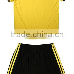 Blank Plain Training Soccer Uniform Jersey and Short Kit thumbnail-1