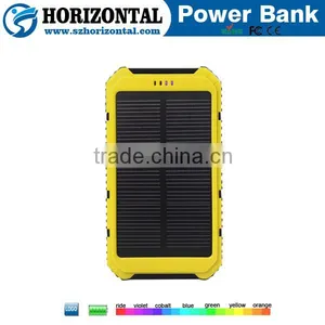 Newest 10000mah Dual Usb Charger Solar Power Bank for Cell Phones thumbnail-6