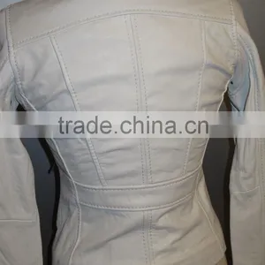 Ladies Fashion Genuine Leather Jacket Women thumbnail-2