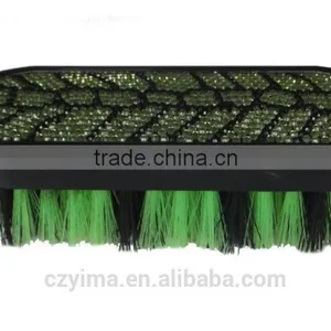 New! Bling Horse Dandy Brush/green Turtle Pattern/rhinestone thumbnail-1