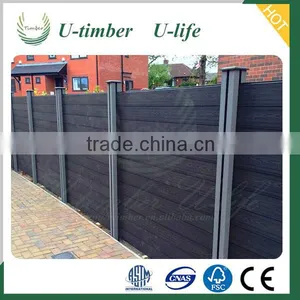 High Quality Wood Plastic Composite WPC Garden Fence Panels thumbnail-1