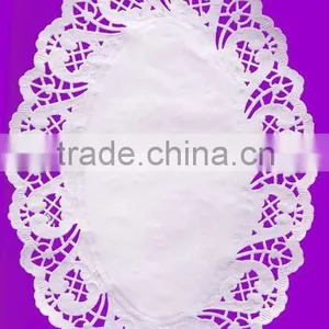 Oval Paper Doily With Printed Color thumbnail-1