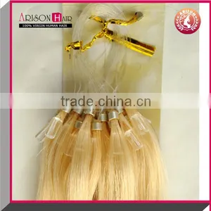Cheap Peruvian Hair Extension Micro Ring Hair Keratin Human Remy Hair Extension thumbnail-2