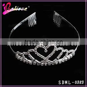 Elegant Bling Princess Crown Made in China Wedding Crown,queen Crown for Sale thumbnail-2