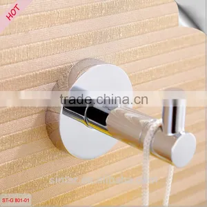 SINTAR Bathroom Single Coat and Robe Hook Wall Mount, Brushed SUS304 Stainless, Chrome Plated thumbnail-3
