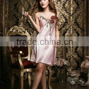 Noya Customized ZM 9001 Women Coolness Embroidery Skirt Pajamas thumbnail-6