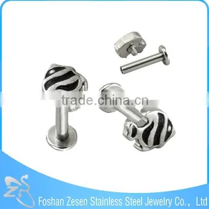 Competitive Price Cheap Lip Shaped Internally Threaded Custom Labret Piercing Jewelry thumbnail-6