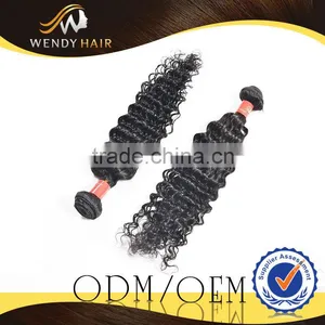 Cheap Price Virgin Remy Peruvian Black Color Afro Wave Human Hair Extensions thumbnail-1